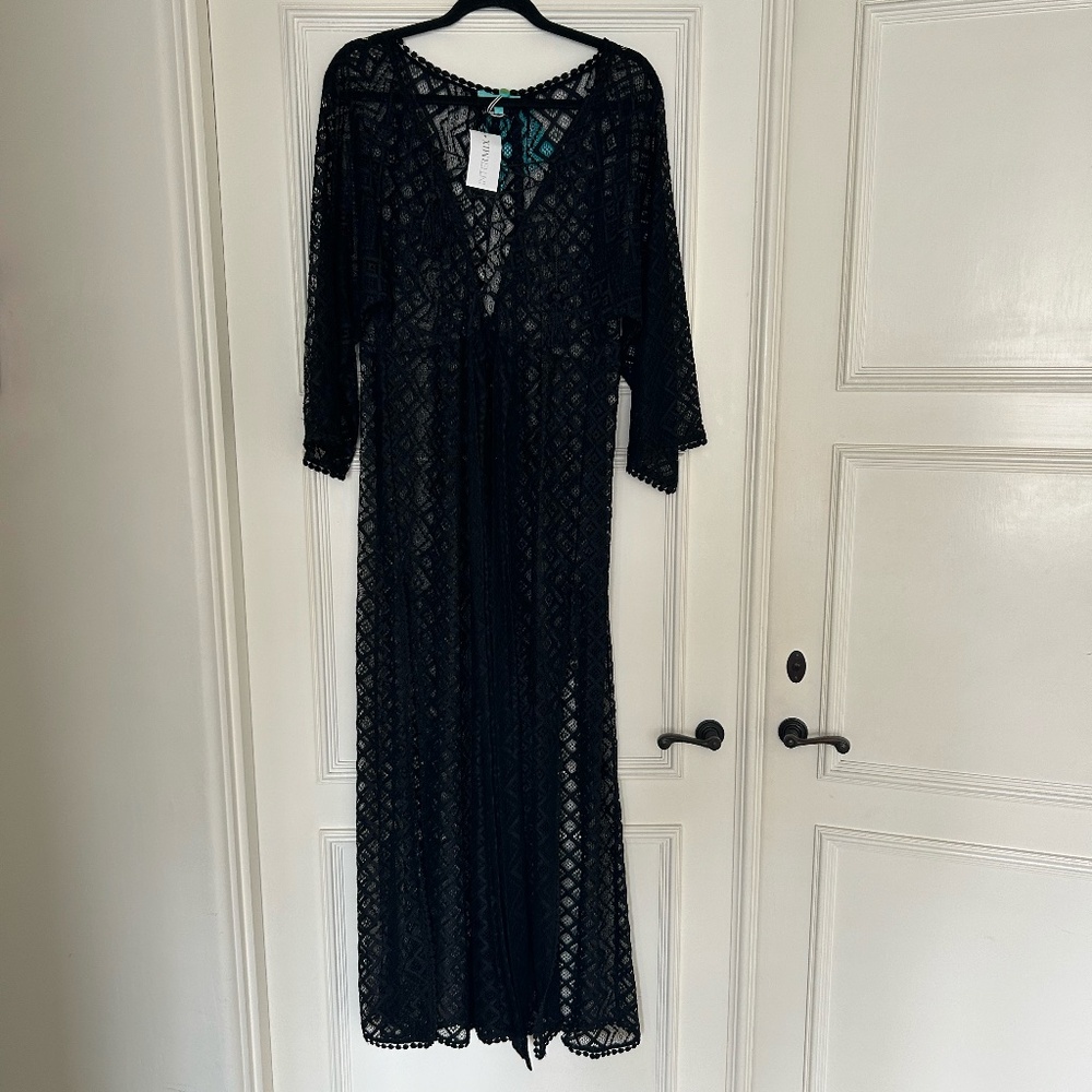 NWT Melissa Odabash BlackMaxi Cover-Up – Size M – $100